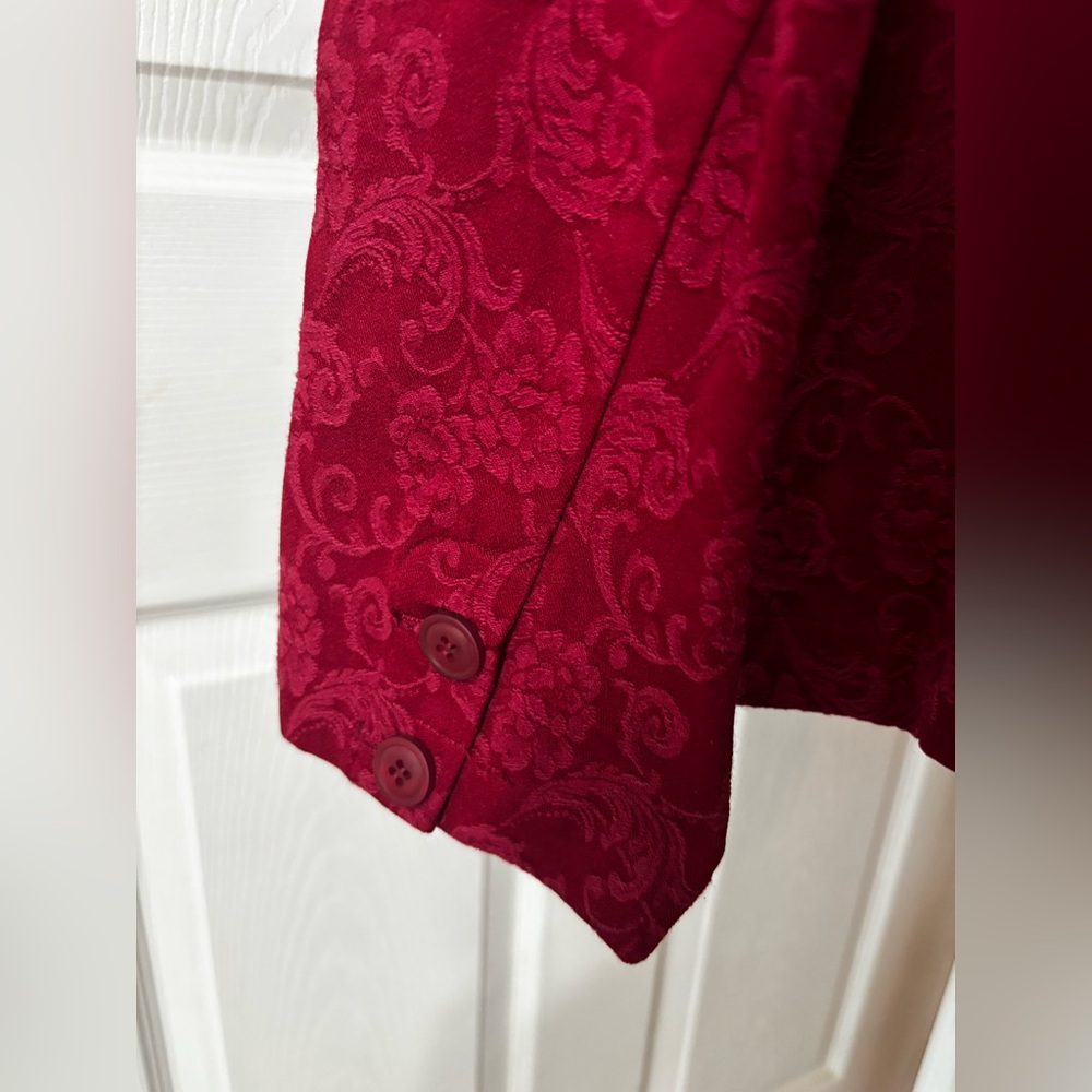 Appleseed’s Red Wine Buttoned Jacket Plus Size 18… - image 6